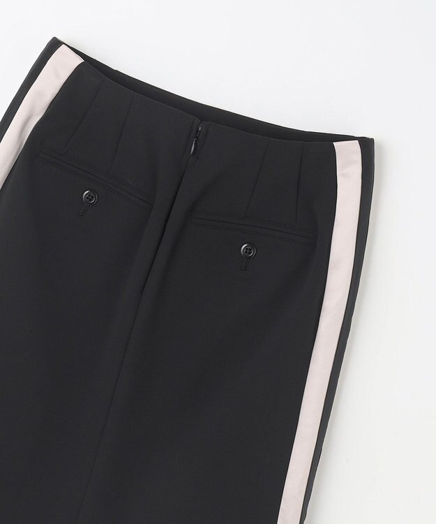 GRACE CONTINENTAL サイドラインジャージスカート ブラック