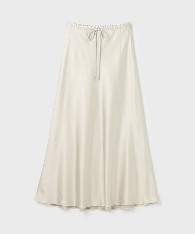 GRACE CONTINENTAL サテンストレッチイージースカート ライトグリーン
