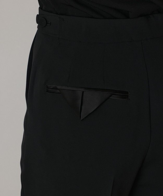GRACE CONTINENTAL インサイドスリットスリムパンツ ブラック