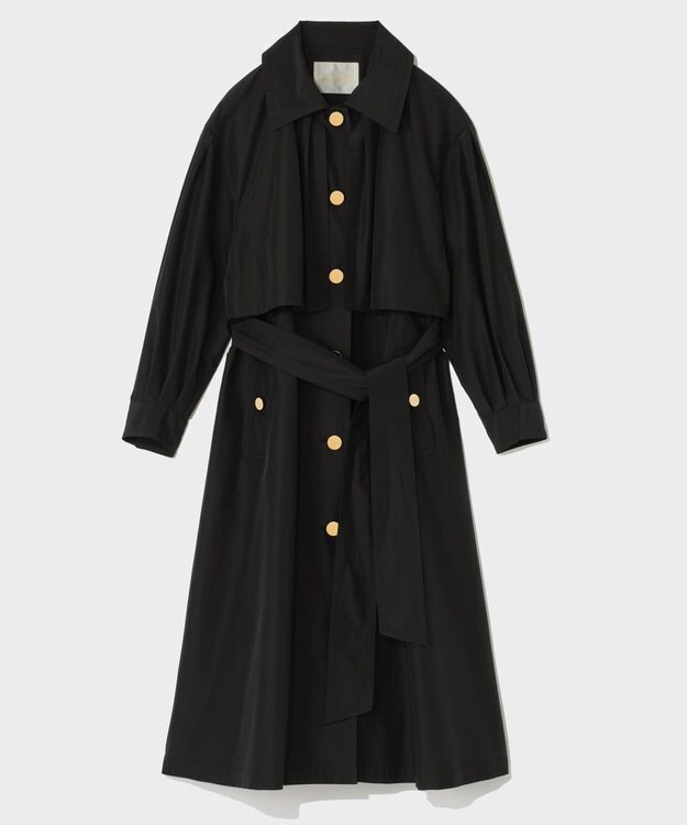 GRACE CONTINENTAL タッサードレスコート ブラック