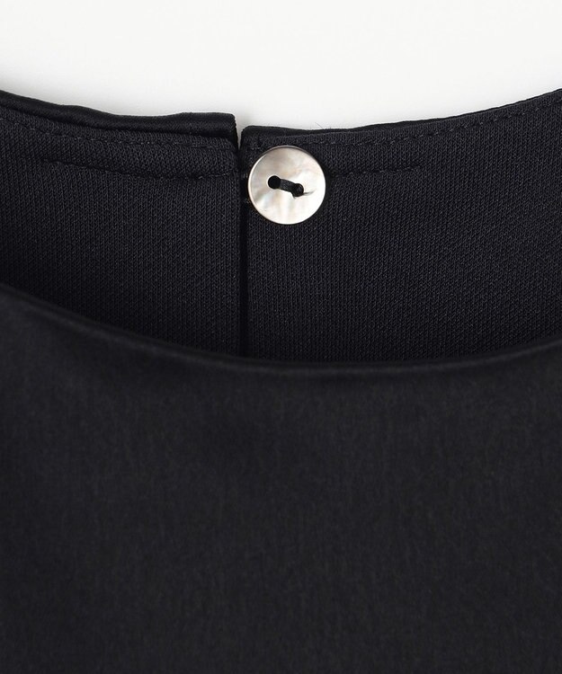 GRACE CONTINENTAL バックコンシャスサテンノースリーブ ブラック