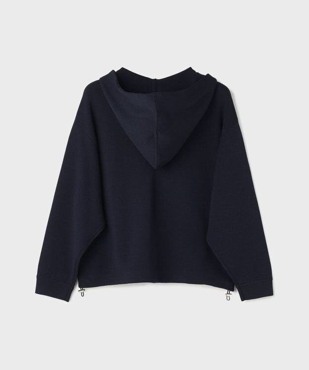 GRACE CONTINENTAL ニットフーディブルゾン ネイビー