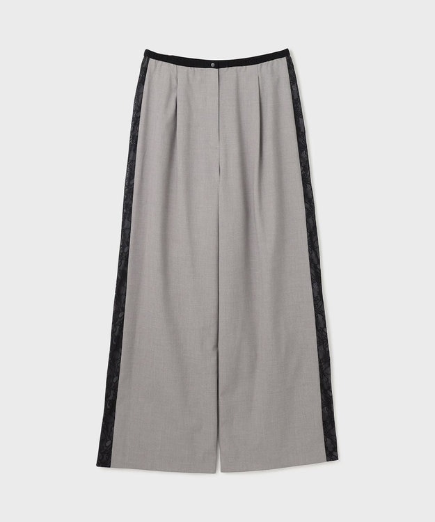 GRACE CONTINENTAL サイドレースイージーパンツ グレー