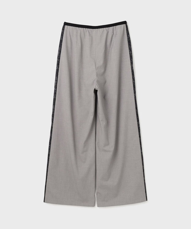 GRACE CONTINENTAL サイドレースイージーパンツ グレー