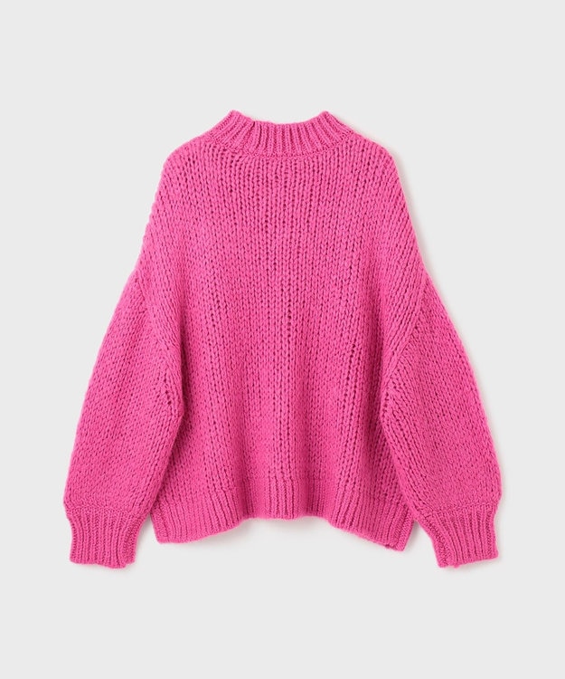 GRACE CONTINENTAL オーバールーズニットトップ ピンク