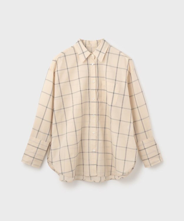 GRACE CONTINENTAL オーガン2WAYシャツ ベージュ