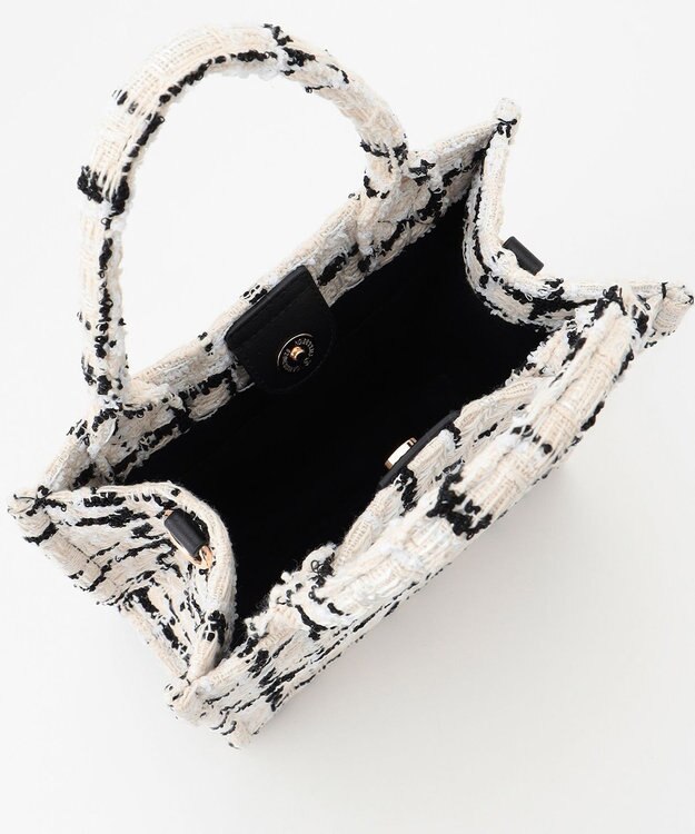 GRACE CONTINENTAL ツイードショルダーバッグ ホワイト