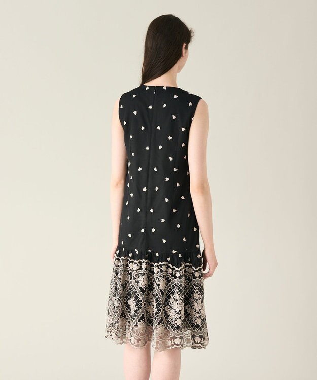 GRACE CONTINENTAL 刺繍レースドレス ブラック