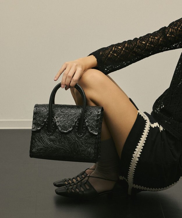 GRACE CONTINENTAL RollingSTHandbag ブラック