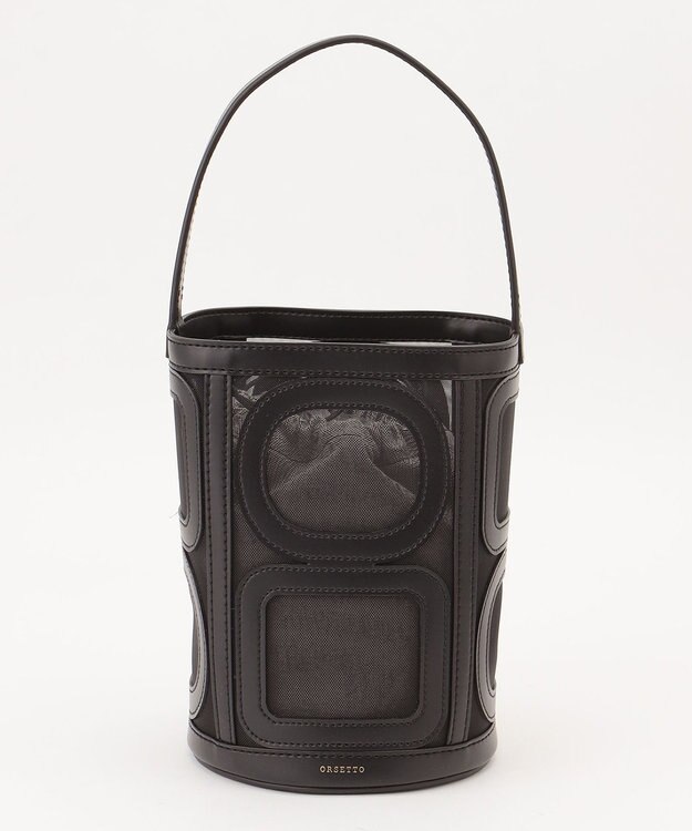 GRACE CONTINENTAL ORSETTO シアーバッグ ブラック