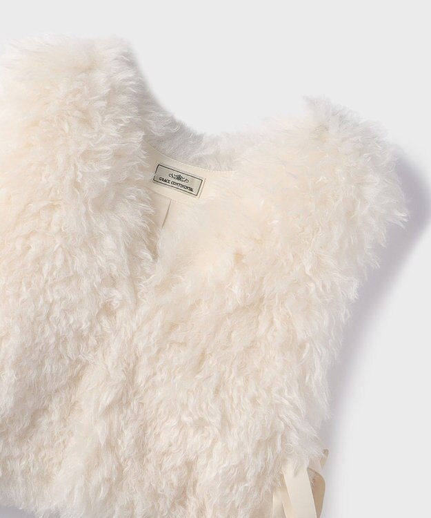 GRACE CONTINENTAL ショ－トファ－ジレ キナリ