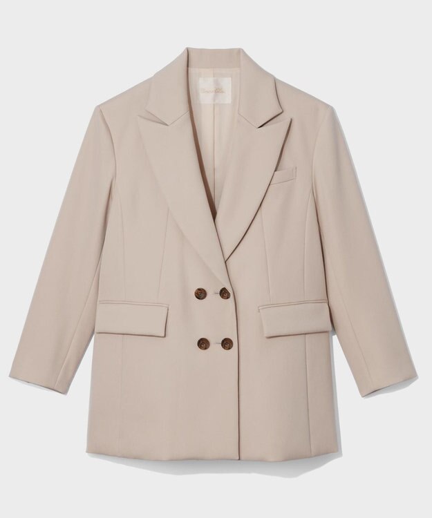 GRACE CONTINENTAL オーバーサイズコートジャケット ベージュ