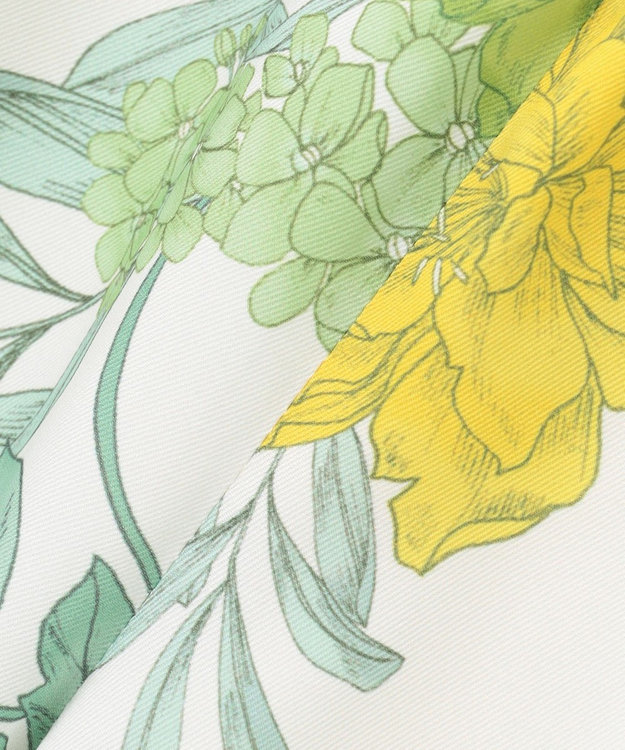 GRACE CONTINENTAL フラワープリントワークパンツ キナリ