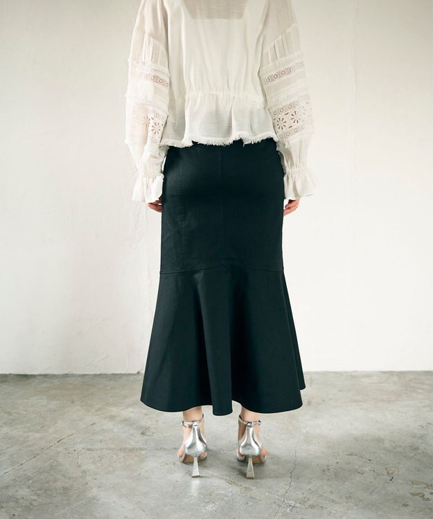 GRACE CONTINENTAL ミディマーメイドスカート ブラック