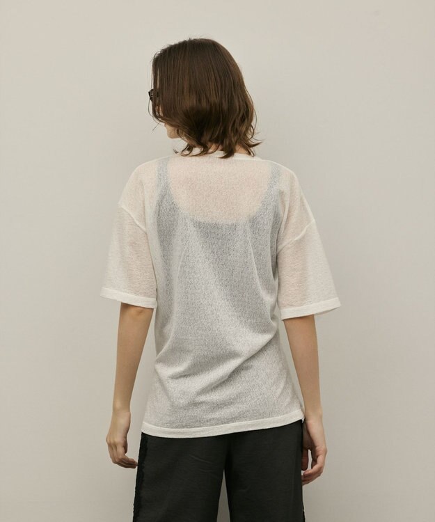 GRACE CONTINENTAL タックロゴTシャツ ホワイト