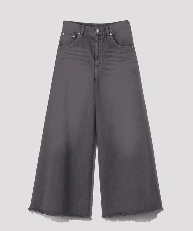 GRACE CONTINENTAL バギーデニムパンツ グレー