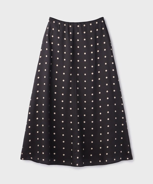 GRACE CONTINENTAL ドットスカート ブラック
