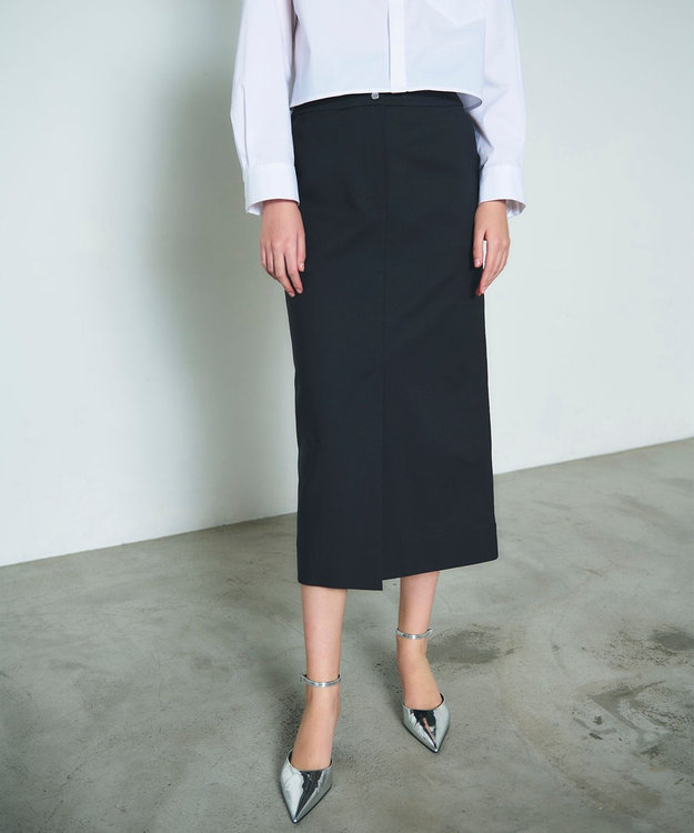 GRACE CONTINENTAL ストレッチタイトスカート チャコール