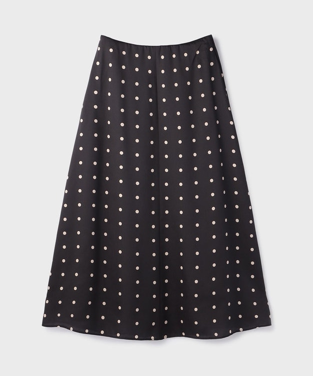 GRACE CONTINENTAL ドットスカート ブラック