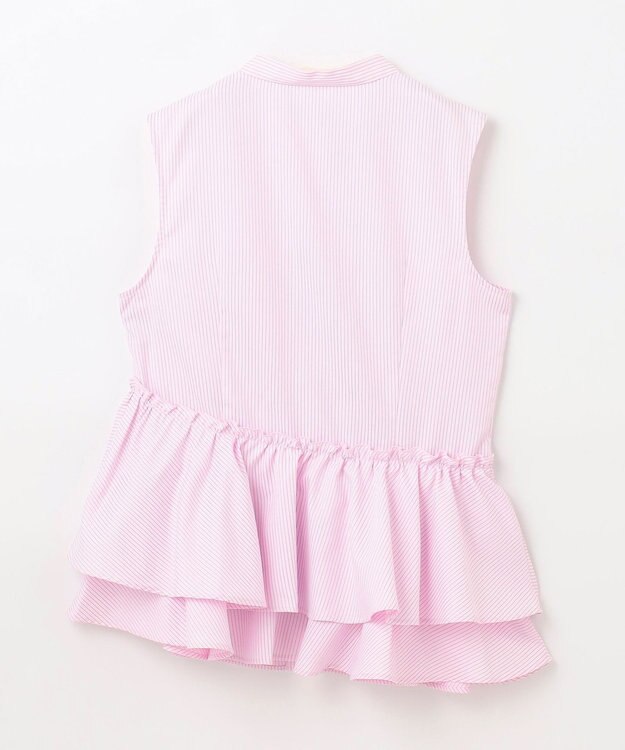 GRACE CONTINENTAL ヘムフリルノースリーブ ピンク