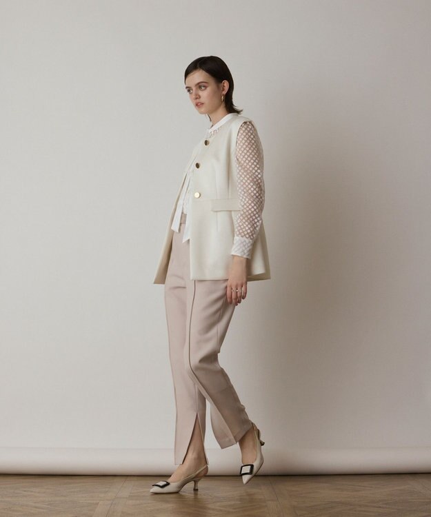 GRACE CONTINENTAL ダンボールニットジレジャケット キナリ