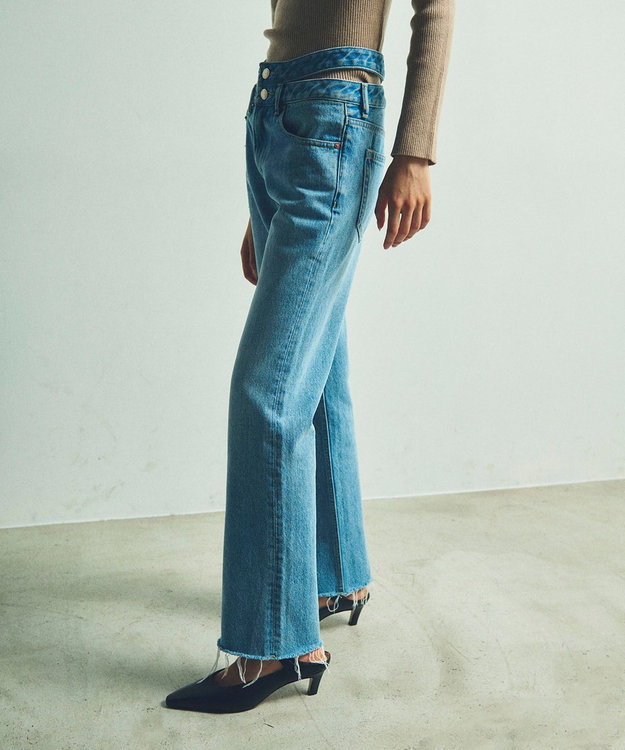 グレースコンチネンタル　ダイアグラム　デニム　パンツ　ホワイト　2022S/S ペインターデニムパンツ / GRACE CONTINENTAL | GRACE