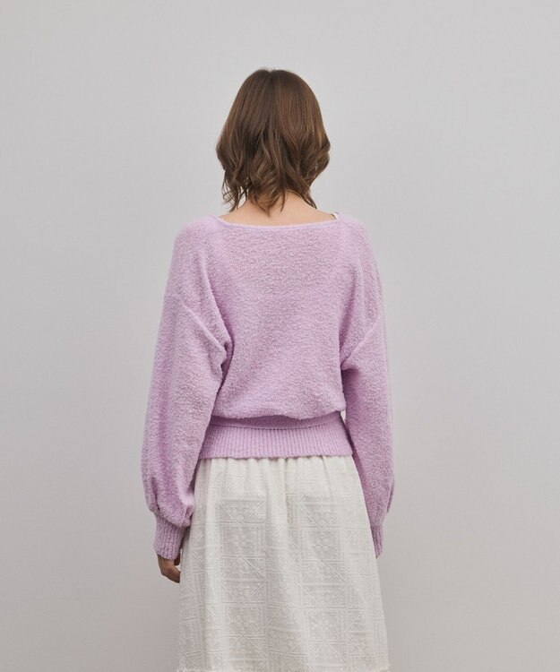 GRACE CONTINENTAL カシュクールニットトップ ピンク