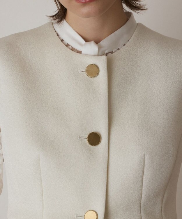 GRACE CONTINENTAL ダンボールニットジレジャケット キナリ