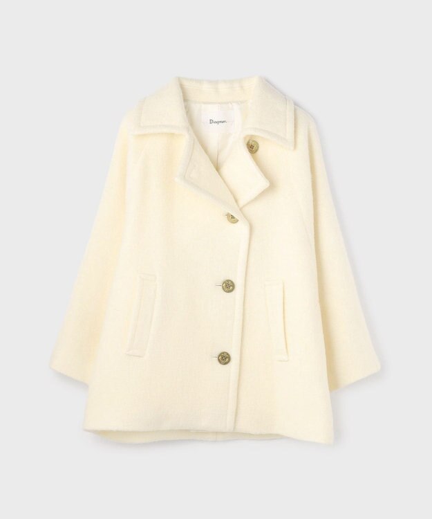 GRACE CONTINENTAL シャギ－ハ－フコ－ト キナリ