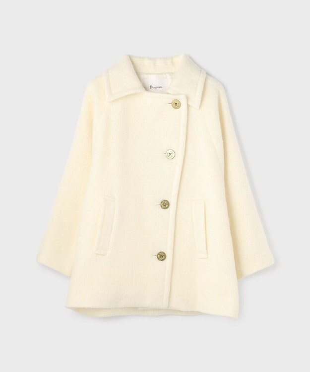 GRACE CONTINENTAL シャギ－ハ－フコ－ト キナリ