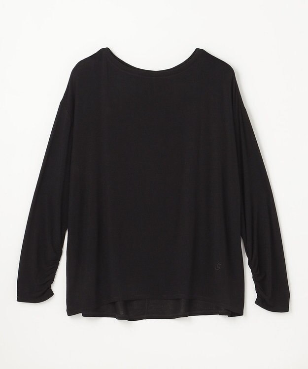 GRACE CONTINENTAL ロゴ刺繍カットトップ ブラック