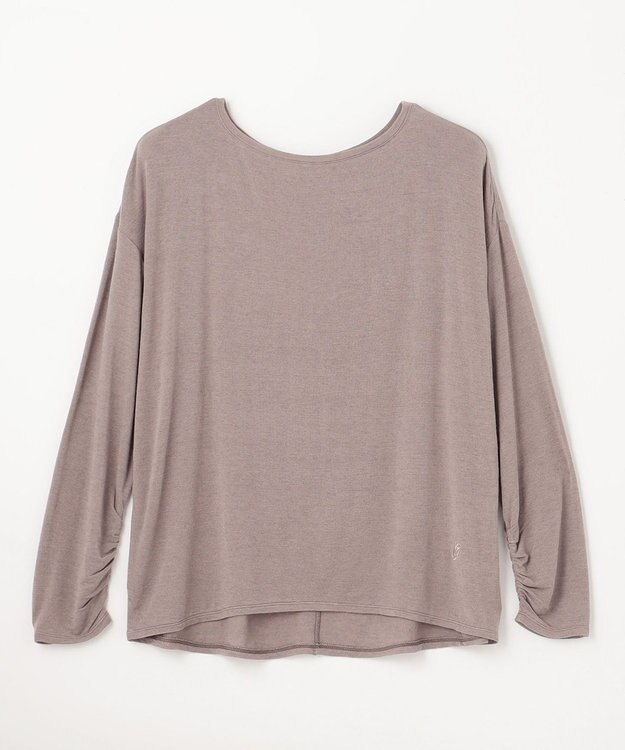 GRACE CONTINENTAL ロゴ刺繍カットトップ グレー