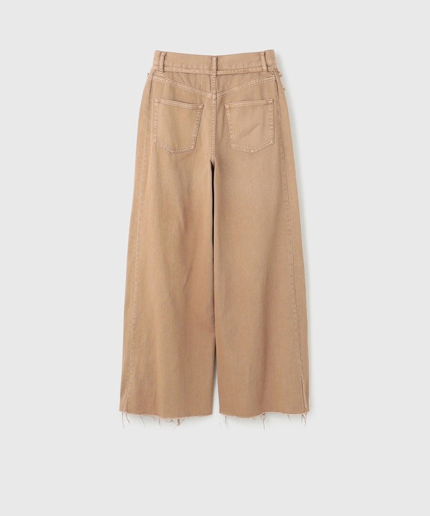 GRACE CONTINENTAL フリンジバギーパンツ ベージュ