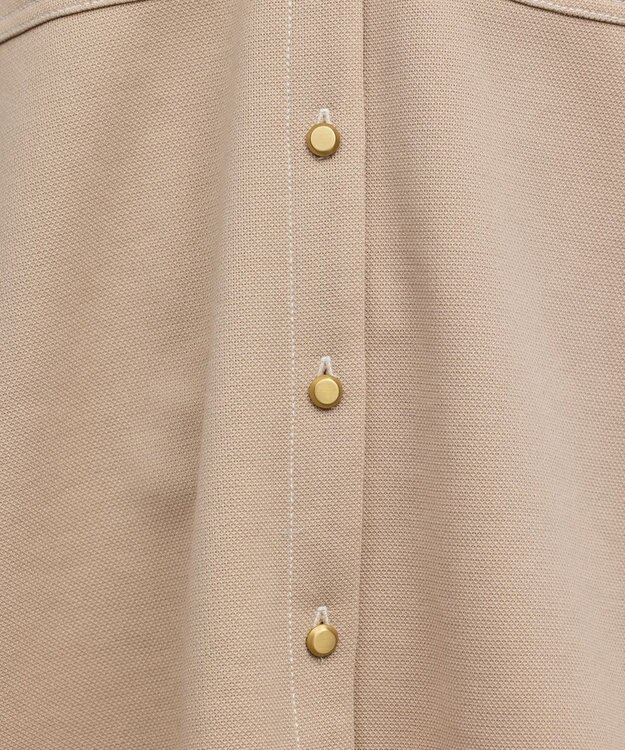 GRACE CONTINENTAL ジャージビッグシャツ ベージュ