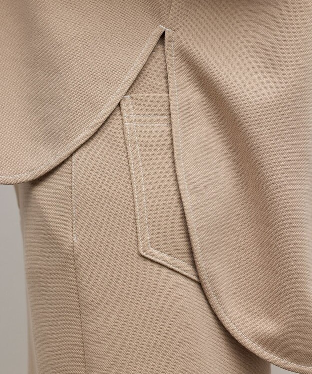 GRACE CONTINENTAL ジャージビッグシャツ ベージュ