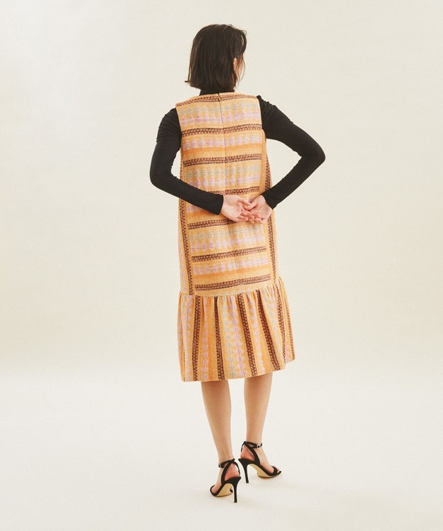 Diagram GRACE CONTINENTAL ジャガードワンピース 日本製 GRACE CONTINENTAL SOLD OUT グレースコンチネンタル