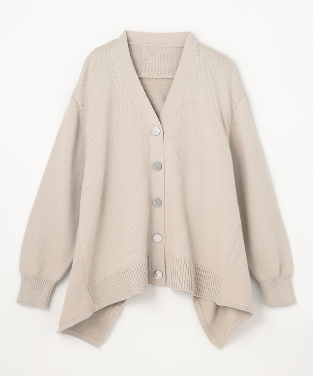 GRACE CONTINENTAL リリヤーンルーズカーディガン グレー