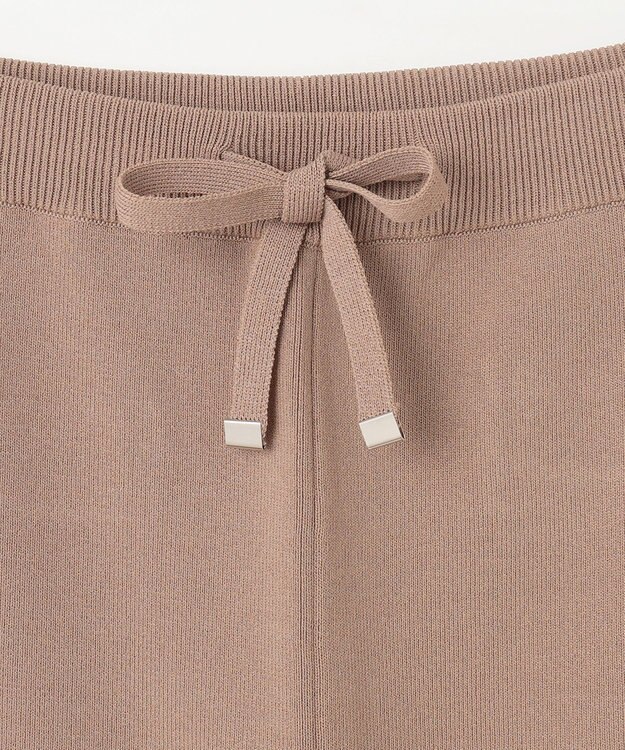 GRACE CONTINENTAL バイカラーニットパンツ ベージュ