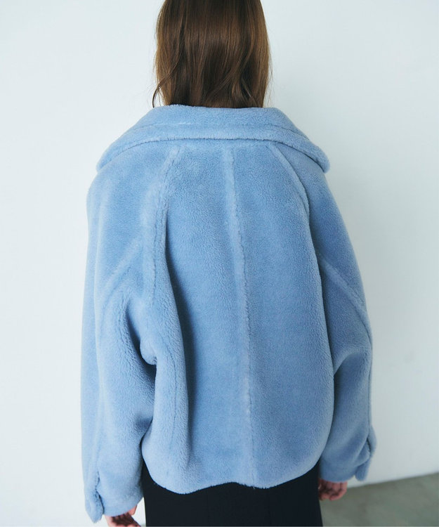 GRACE CONTINENTAL ボアジャケット ブルー