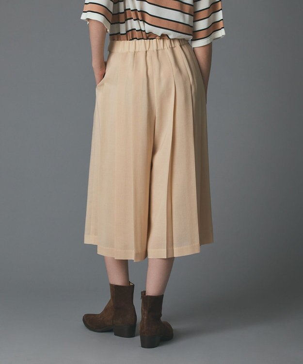 GRACE CONTINENTAL プリーツキュロットパンツ ベージュ
