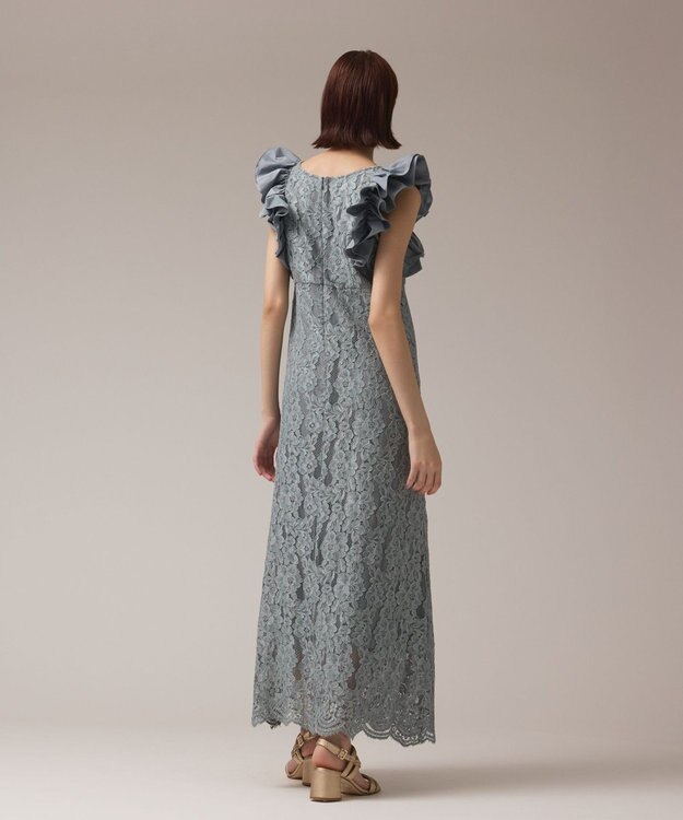 極美品☆グレースコンチネンタルワンピースフリルレース黒 フリルレースワンピース / GRACE CONTINENTAL | GRACE