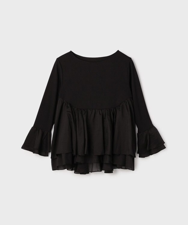 GRACE CONTINENTAL フレアカットトップ ブラック