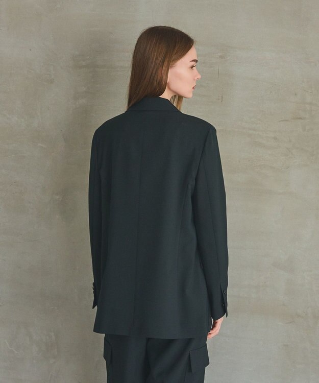 GRACE CONTINENTAL ダブルブレストライトジャケット ブラック