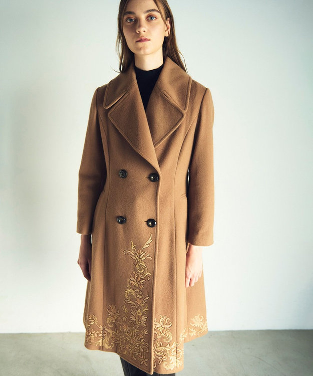 刺繍ウールコート / GRACE CONTINENTAL | GRACE CONTINENTAL