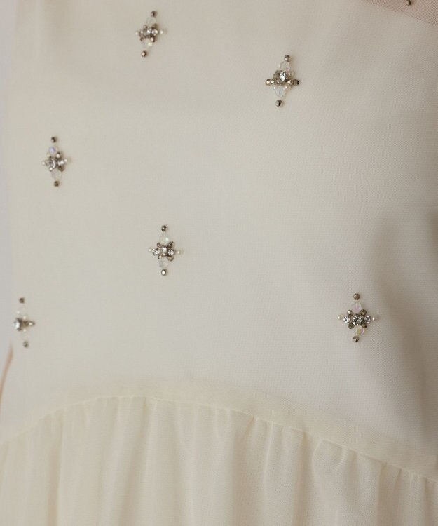 GRACE CONTINENTAL バルーンチュールトップ ホワイト