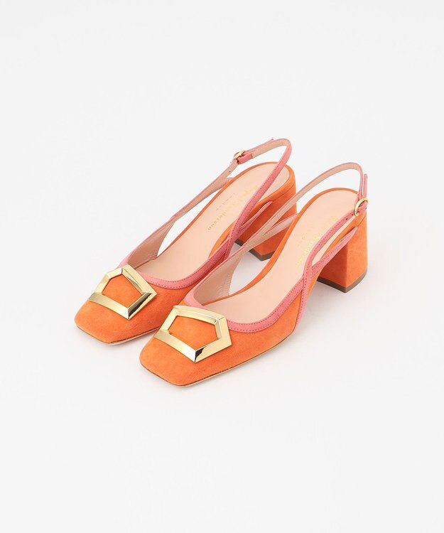 GRACE CONTINENTAL Rupert Sanderson バックルミュール オレンジ