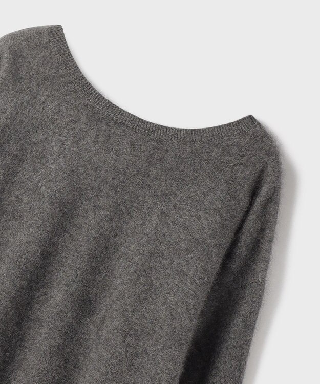 GRACE CONTINENTAL カシミヤファートップ グレー