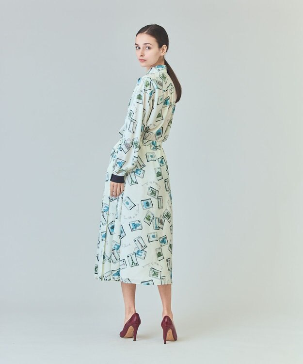 GRACE CONTINENTAL トランププリントブラウス キナリ