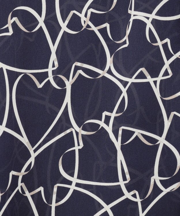 GRACE CONTINENTAL ラインハートケープブラウス ネイビー