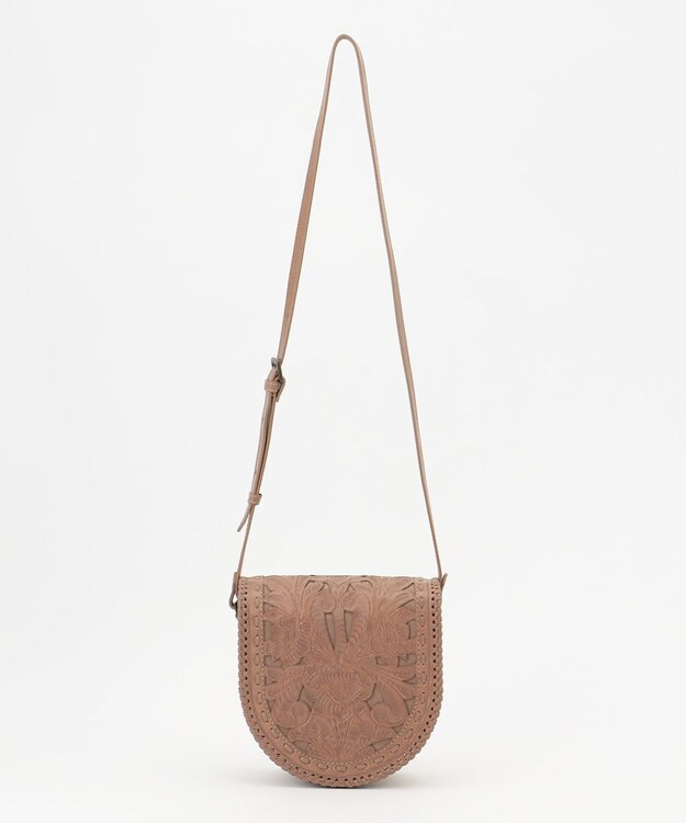 GRACE CONTINENTAL Half moon bag グレー